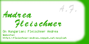 andrea fleischner business card